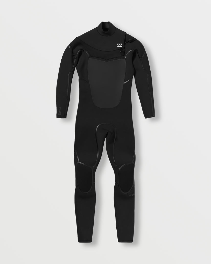 4/3mm Absolute Natural+ Upcycler Chest Zip Wetsuit - Black