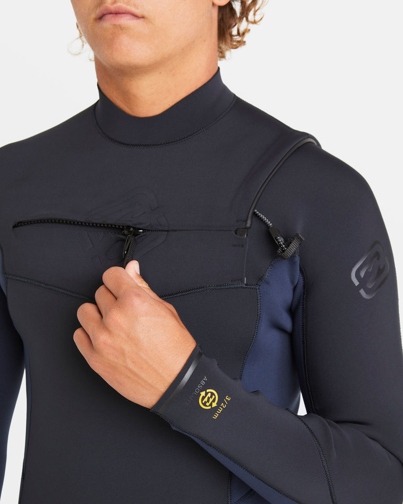 3/2mm Absolute Natural Upcycler Chest Zip Wetsuit - Dark Navy