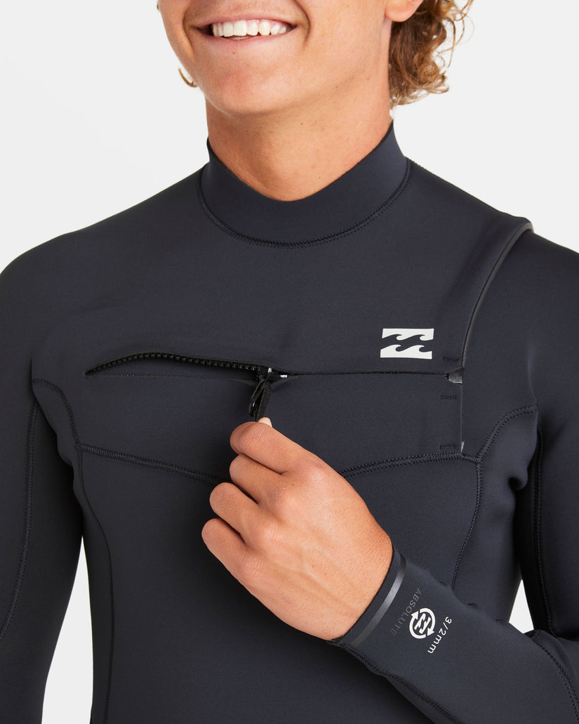 4/3mm Absolute Natural Upcycler Chest Zip GBS Wetsuit - Black