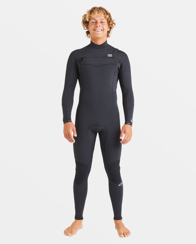 4/3mm Absolute Natural Upcycler Chest Zip GBS Wetsuit - Black