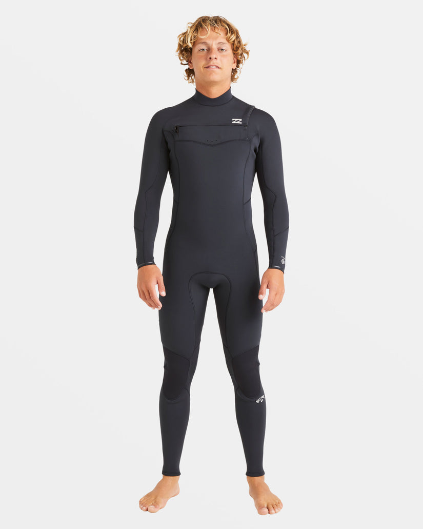 4/3mm Absolute Natural Upcycler Chest Zip GBS Wetsuit - Black