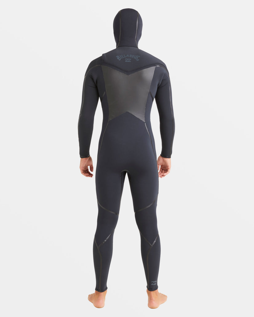 5/4mm Absolute Natural+ Upcycler Chest Zip Hooded Wetsuit - Black