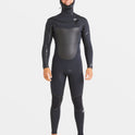 5/4mm Absolute Natural+ Upcycler Chest Zip Hooded Wetsuit - Black