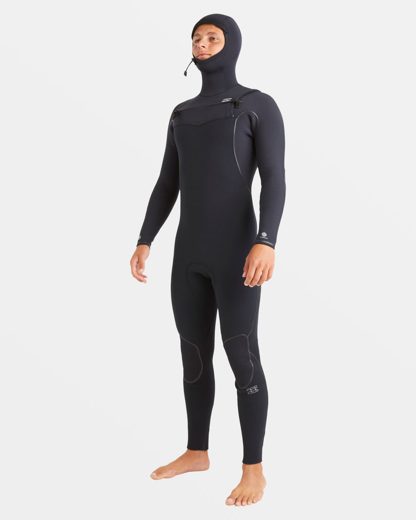 5/4mm Furnace Natural Upcycler Chest Zip Wetsuit - Black