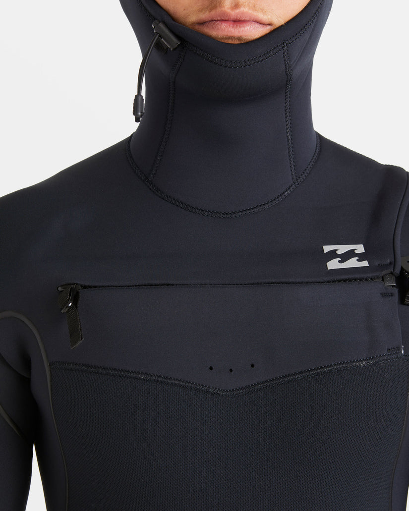 4/3mm Furnace Natural Upcycler Chest Zip Wetsuit - Black