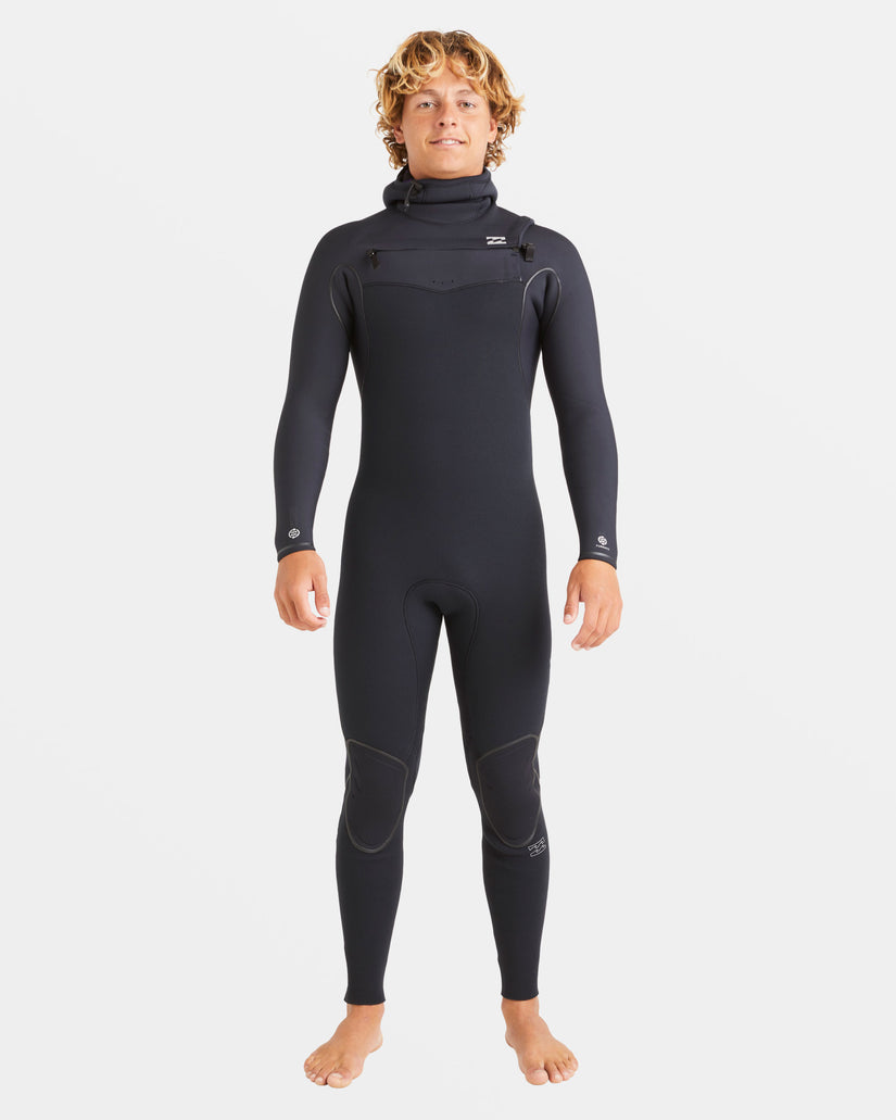 4/3mm Furnace Natural Upcycler Chest Zip Wetsuit - Black