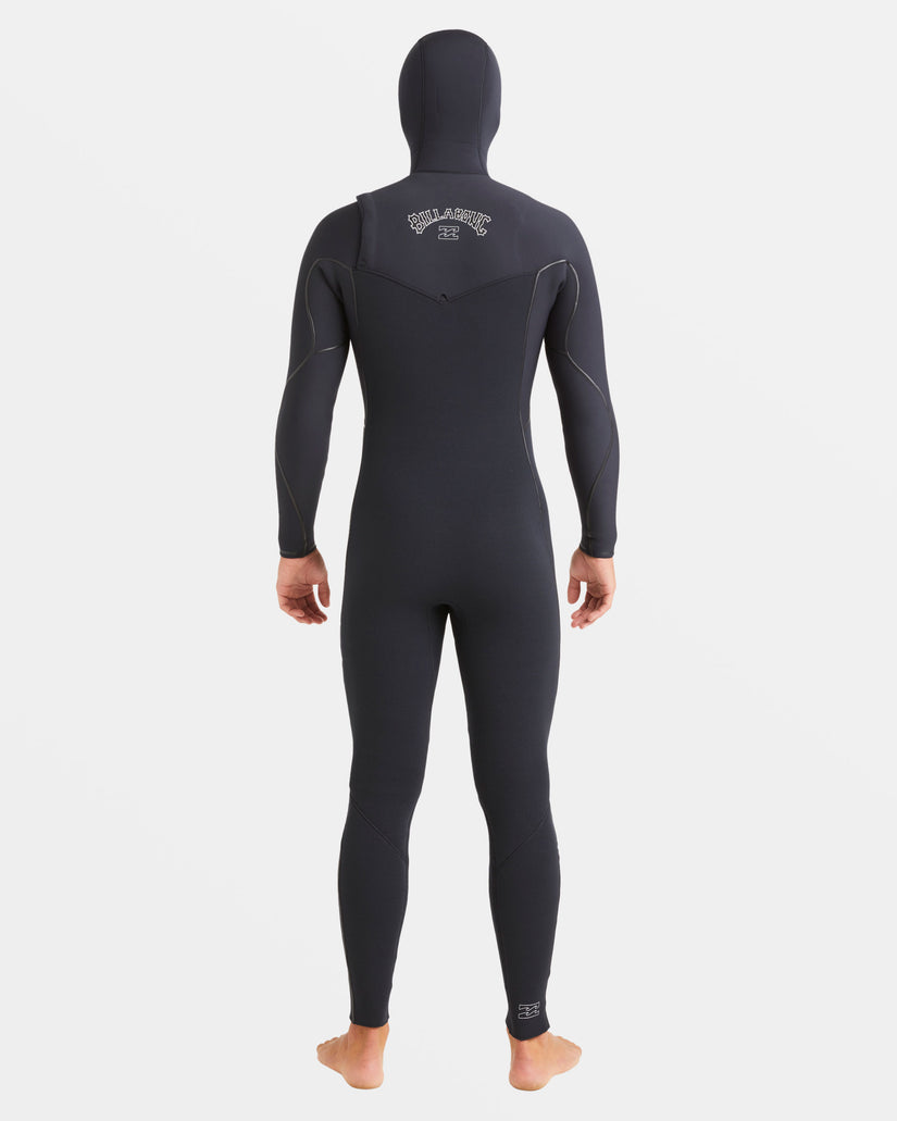 4/3mm Furnace Natural Upcycler Chest Zip Wetsuit - Black