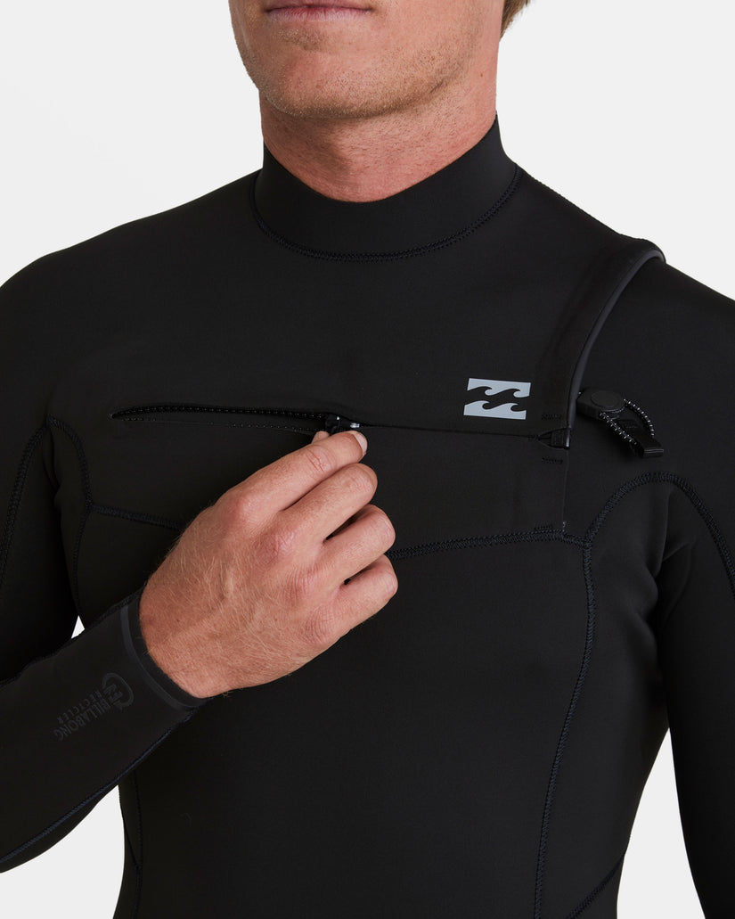 2/2mm Revolution Natural Upcycler Chest Zip Long Sleeve Springsuit - Black