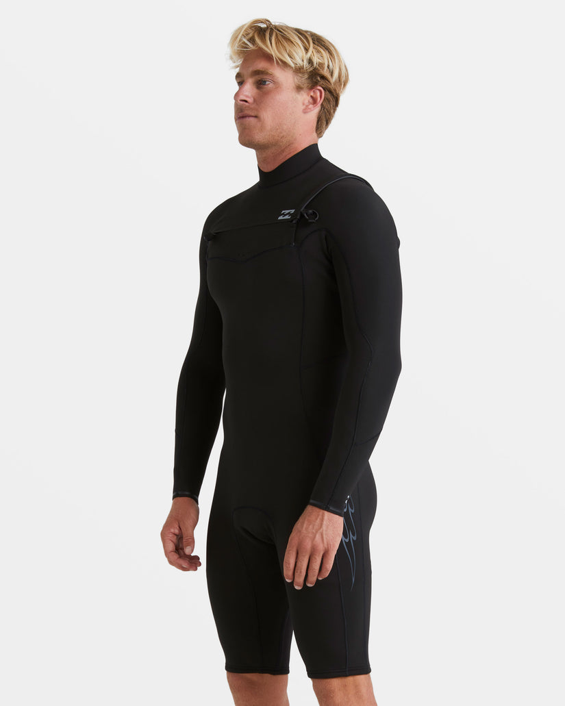 2/2mm Revolution Natural Upcycler Chest Zip Long Sleeve Springsuit - Black