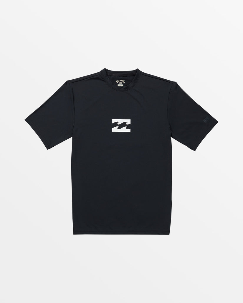 Classic Wave UPF 50 Short Sleeve Surf Tee - Black