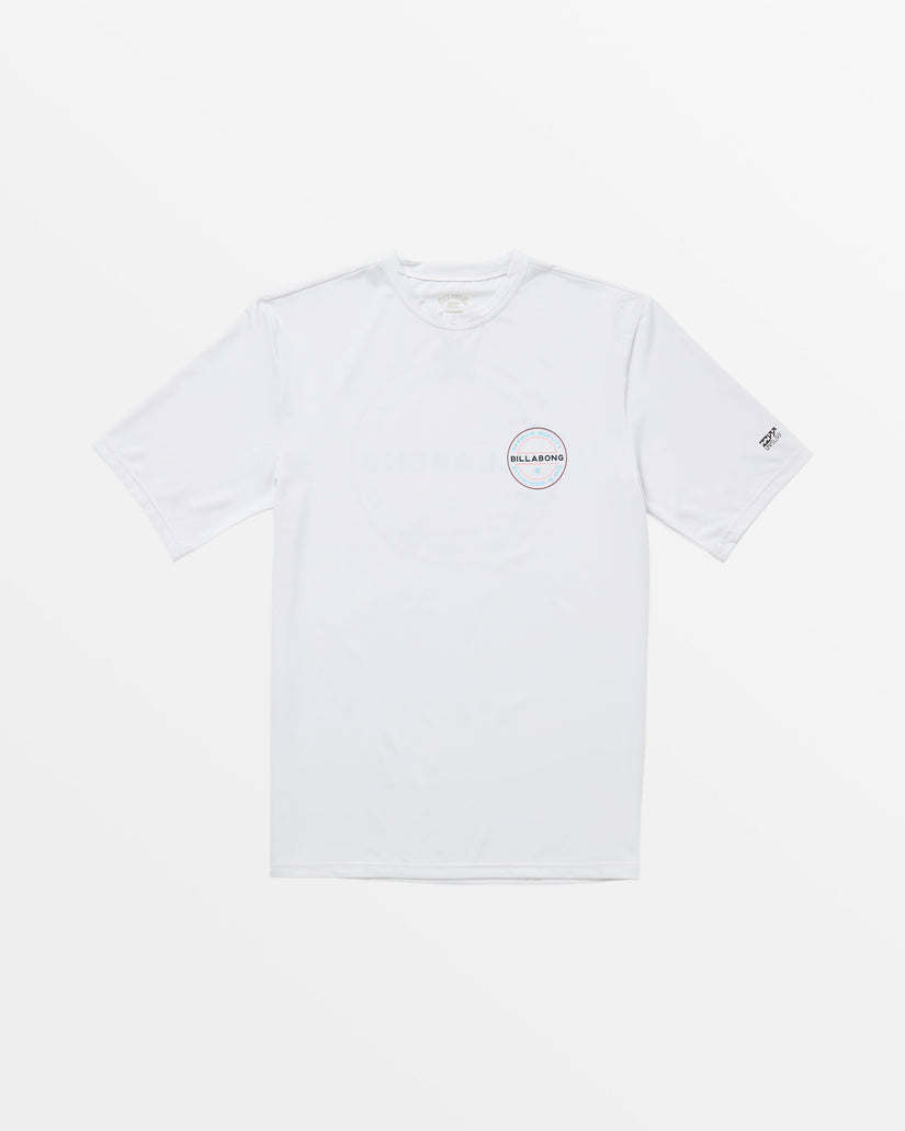 Classic Rotor UPF 50 Short Sleeve Surf Tee - White