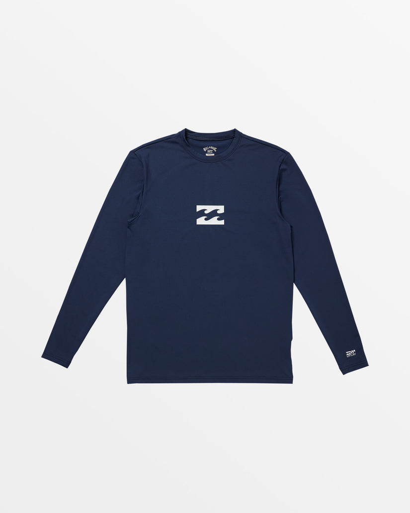 Classic Wave UPF 50 Long Sleeve Surf Tee - Navy