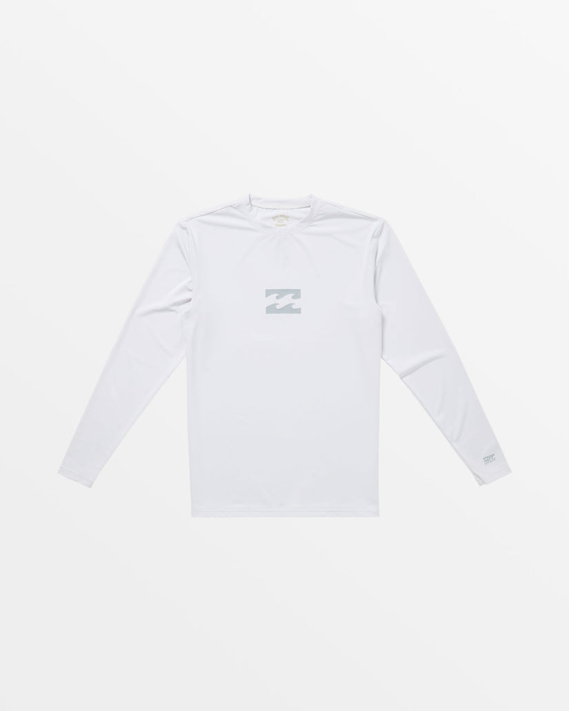 Classic Wave UPF 50 Long Sleeve Surf Tee - White