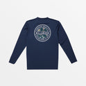 Classic Rotor UPF 50 Long Sleeve Surf Tee - Navy