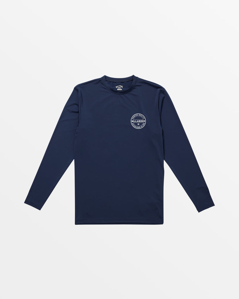 Classic Rotor UPF 50 Long Sleeve Surf Tee - Navy