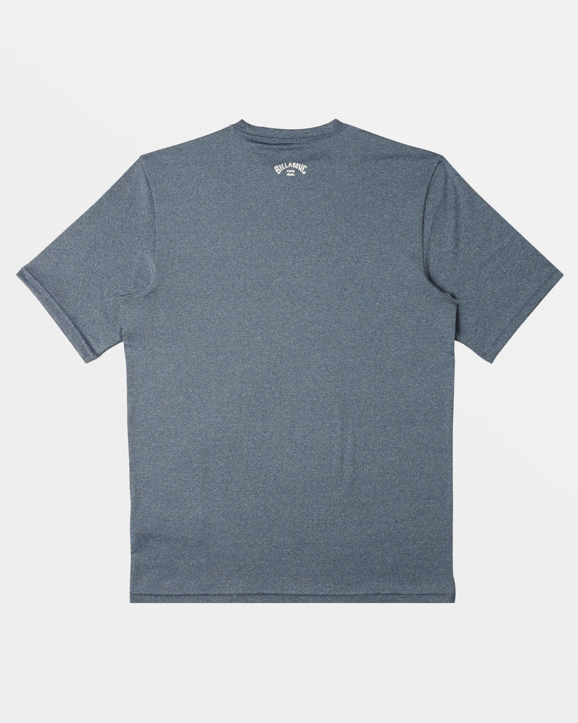 All Day Wave Loose Fit Short Sleeve Surf Tee - Navy Heather