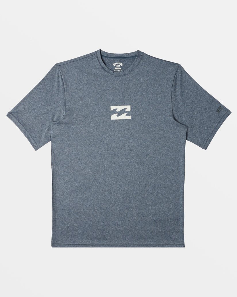 All Day Wave Loose Fit Short Sleeve Surf Tee - Navy Heather