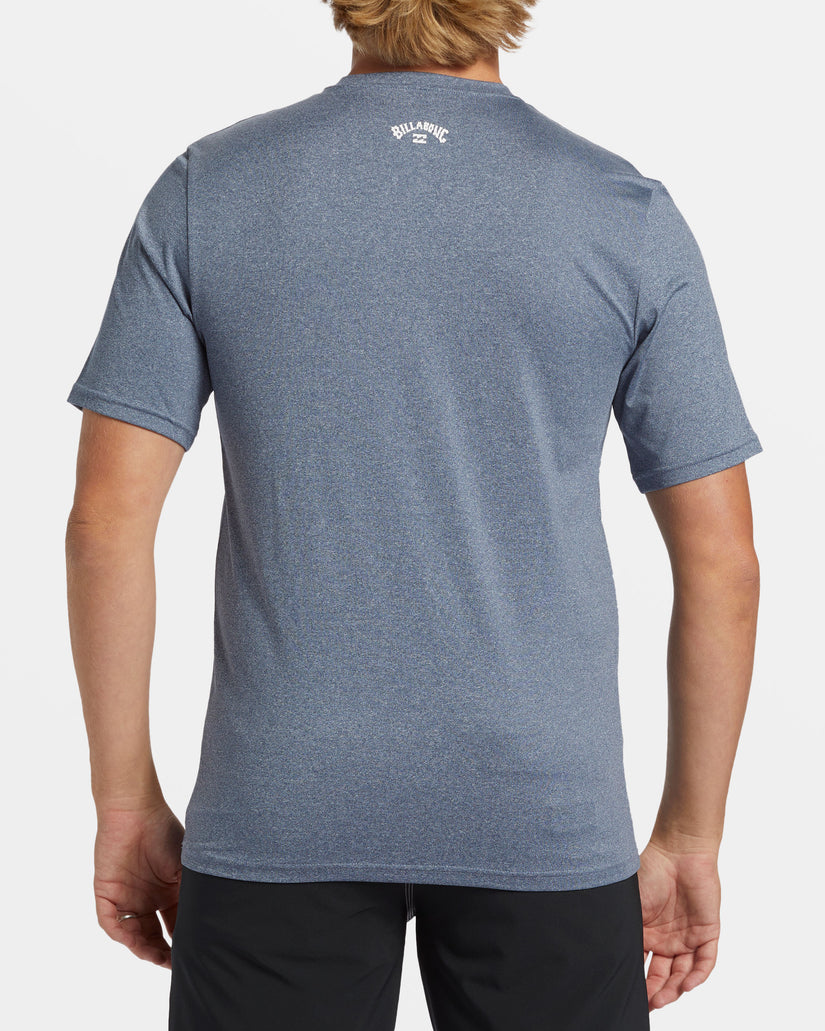 All Day Wave Loose Fit Short Sleeve Surf Tee - Navy Heather