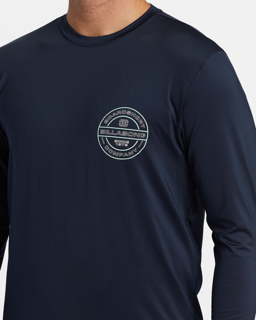 Rotor Diamond Long Sleeve Surf Tee - Navy