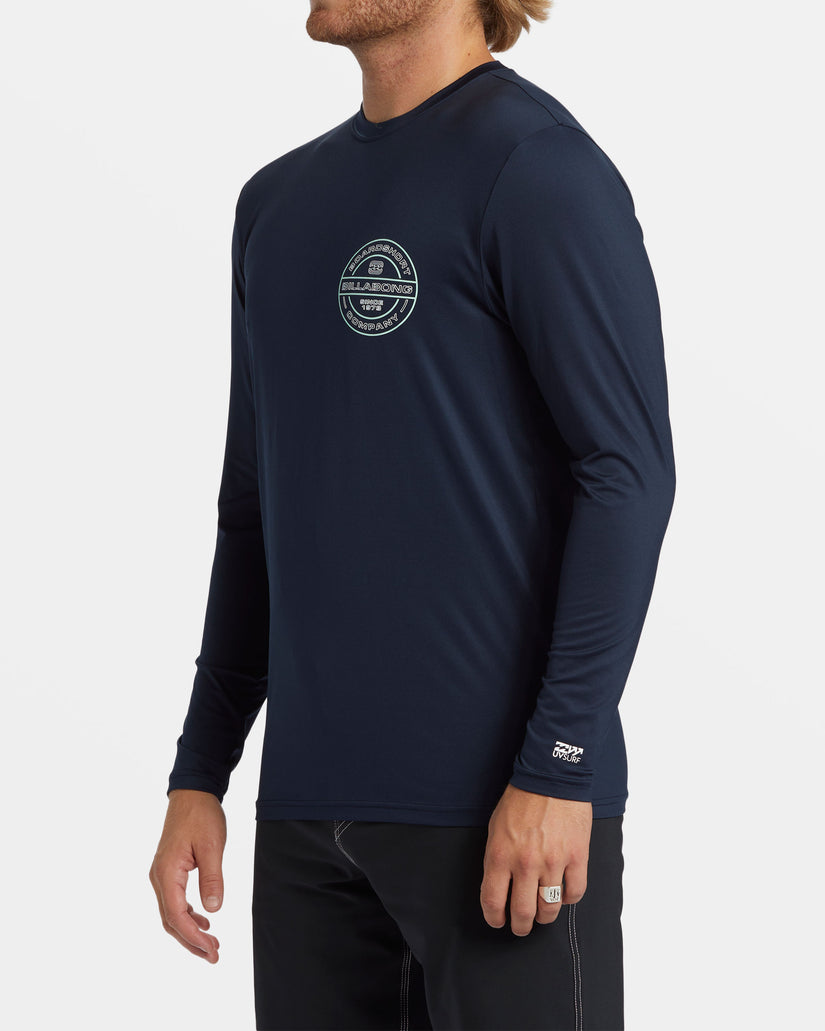 Rotor Diamond Long Sleeve Surf Tee - Navy