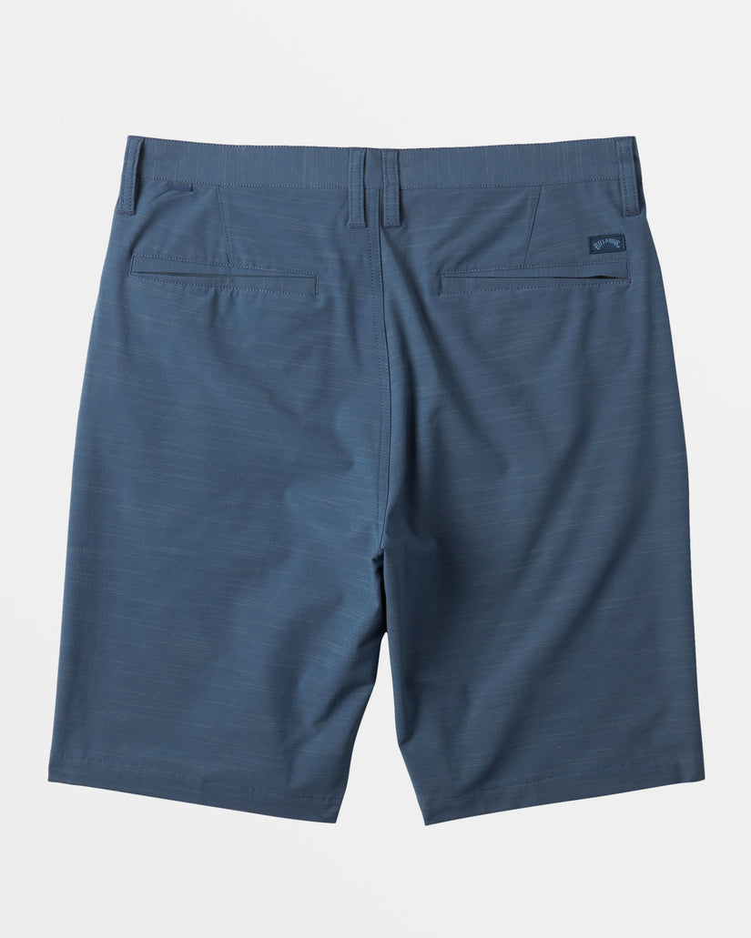 Crossfire Slub Submersible Shorts 21" - Slate Blue