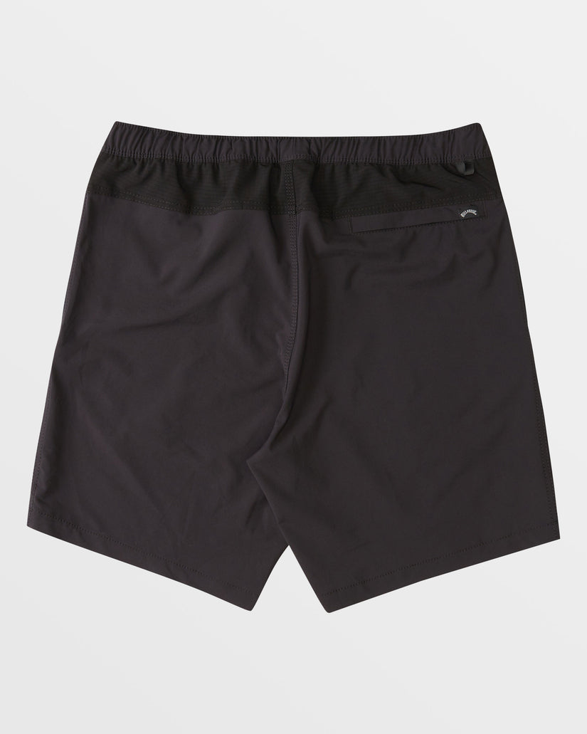 A/Div Surftrek Elastic Waist Shorts 17" - Black