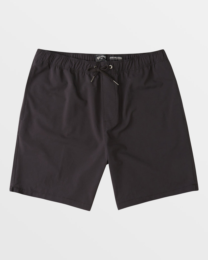 A/Div Surftrek Elastic Waist Shorts 17" - Black