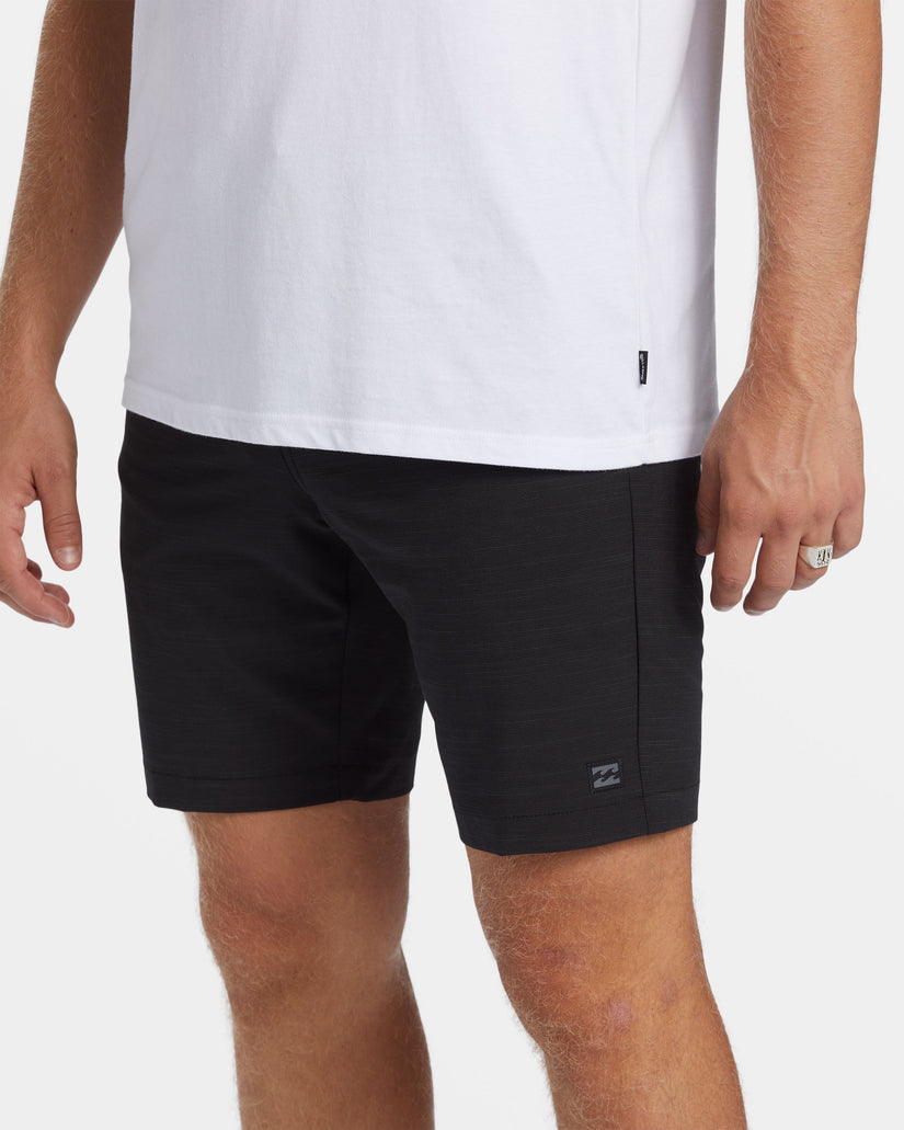 Crossfire Slub 19" Hybrid Submersible Shorts - Black