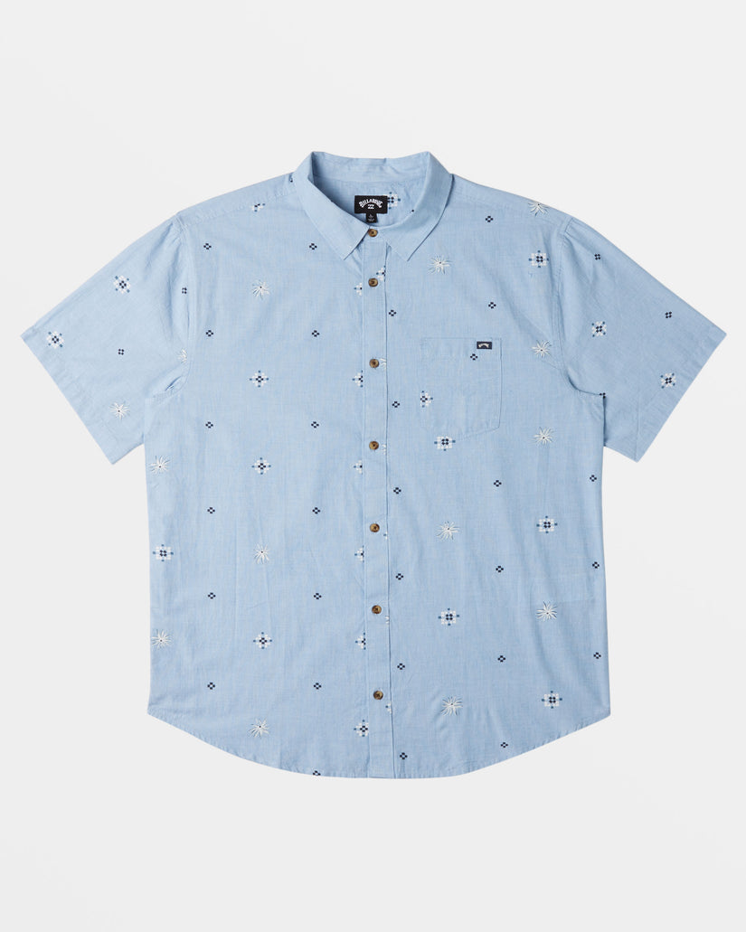 Sundays Mini Short Sleeve Shirt - Smoke Blue