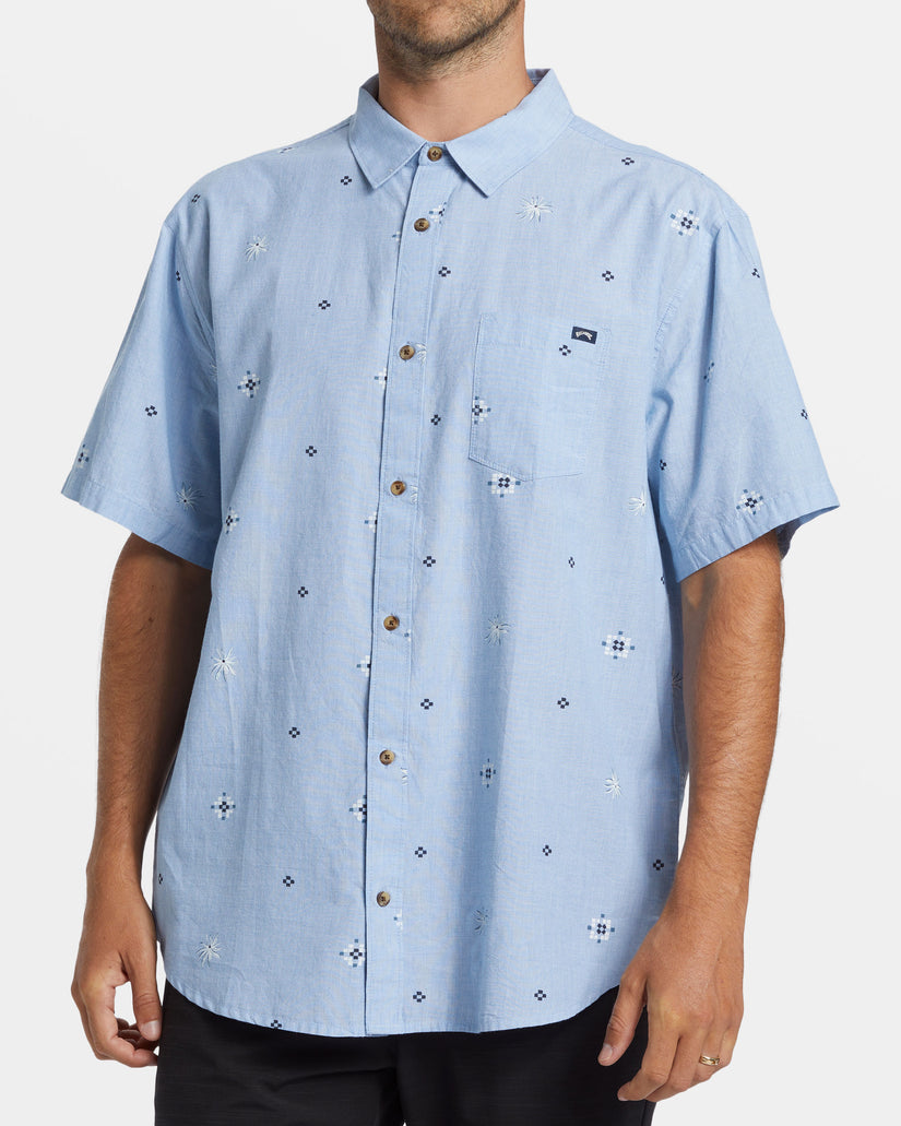 Sundays Mini Short Sleeve Shirt - Smoke Blue