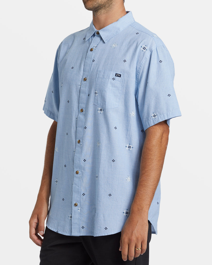 Sundays Mini Short Sleeve Shirt - Smoke Blue