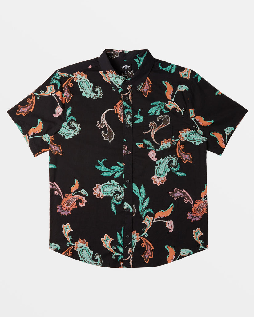 Sundays Short Sleeve Shirt - Black Multi