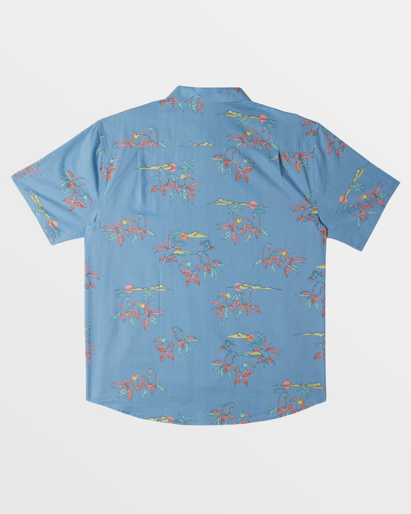 Sundays Short Sleeve Shirt - Coastal Blue