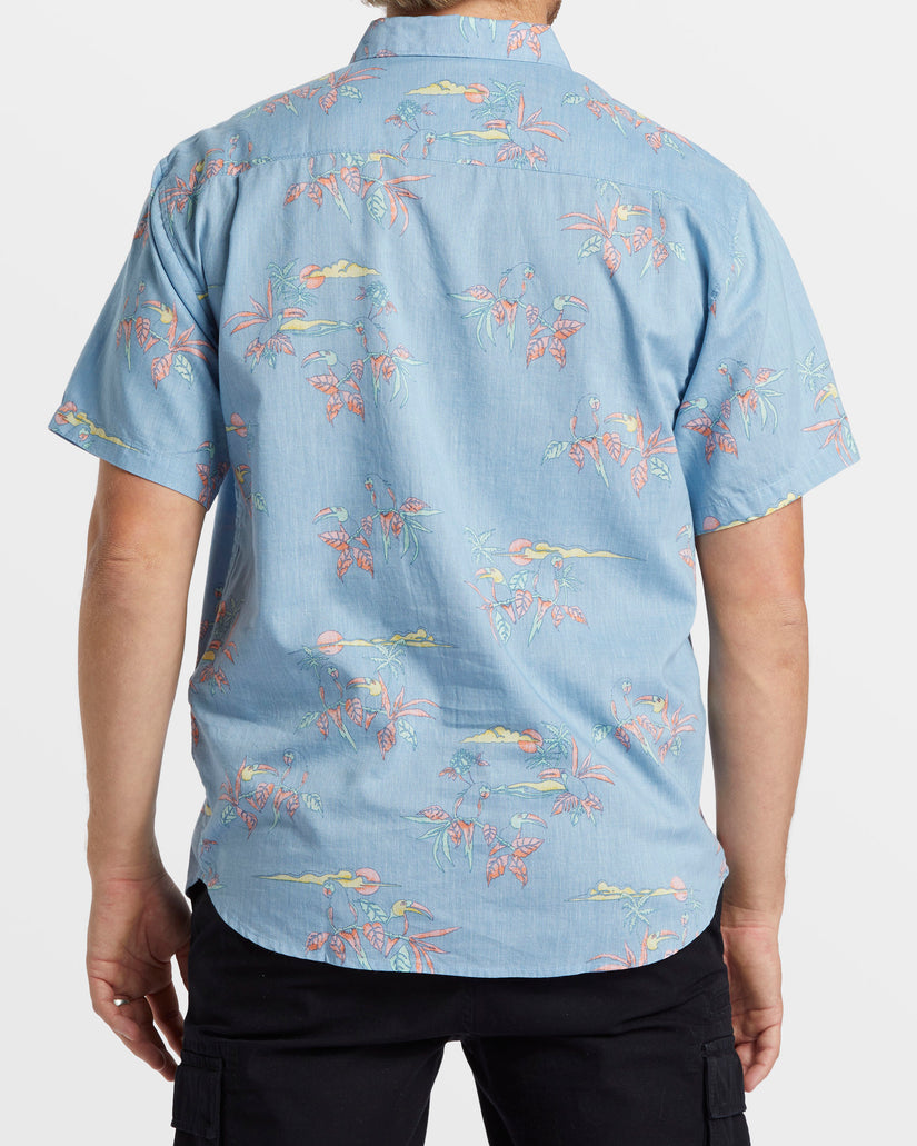 Sundays Short Sleeve Shirt - Coastal Blue