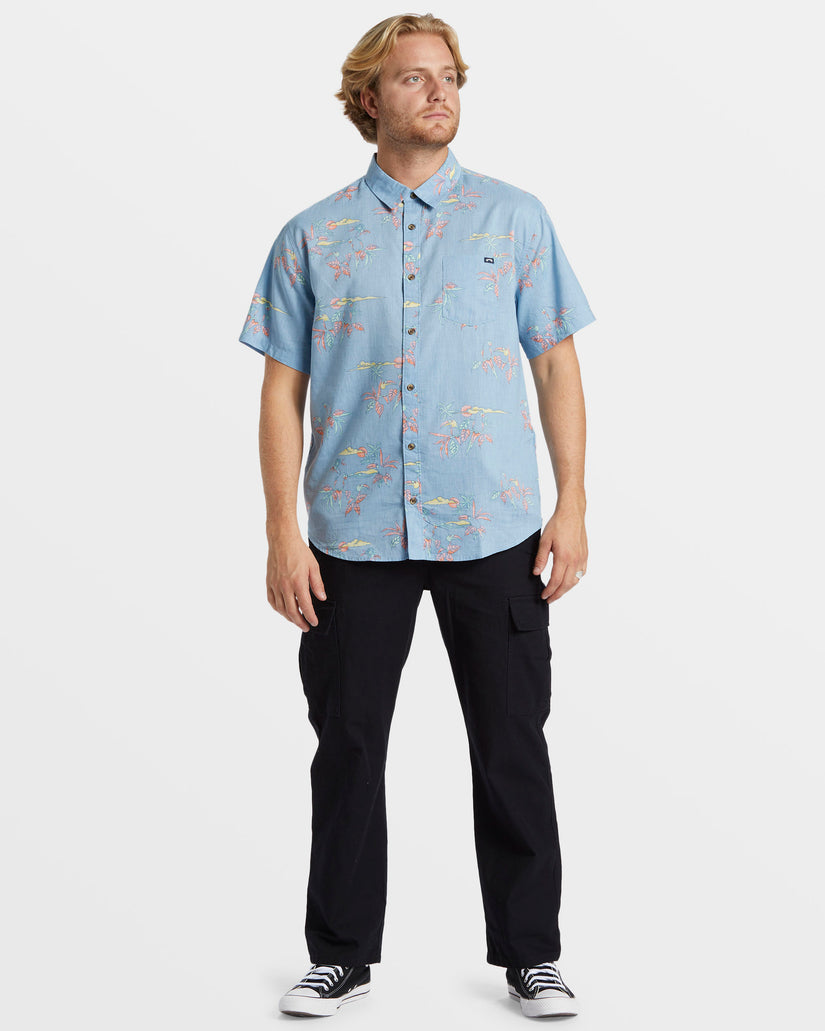 Sundays Short Sleeve Shirt - Coastal Blue