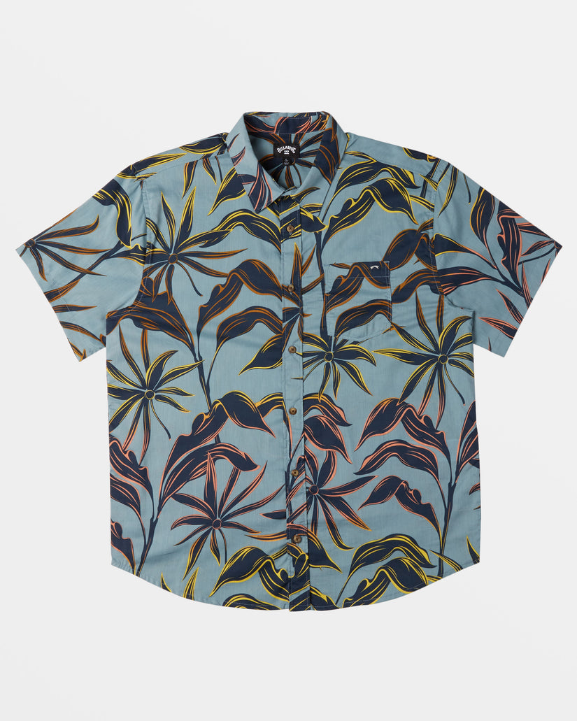 Sundays Short Sleeve Shirt - Washed Blue