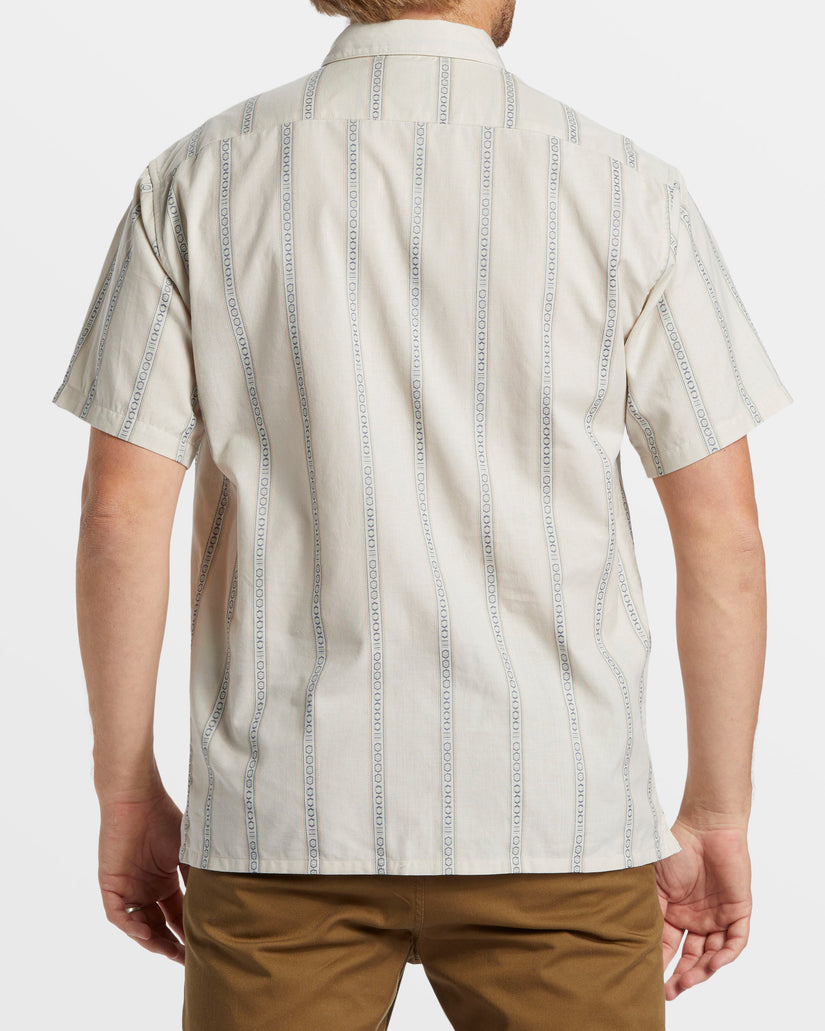 Sundays Jacquard Short Sleeve Shirt - Chino