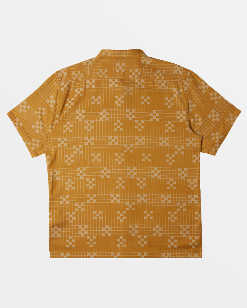 Sundays Jacquard Short Sleeve Shirt - Dijon