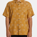 Sundays Jacquard Short Sleeve Shirt - Dijon