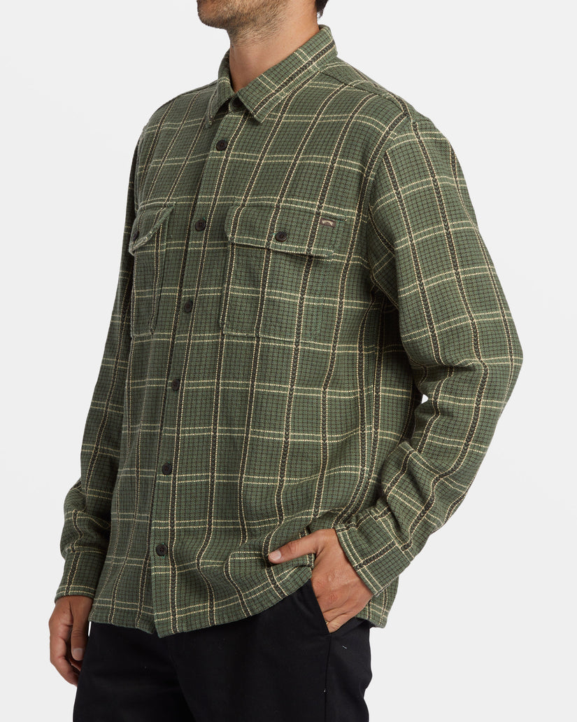 Offshore Jacquard Flannel Long Sleeve Shirt - Fern