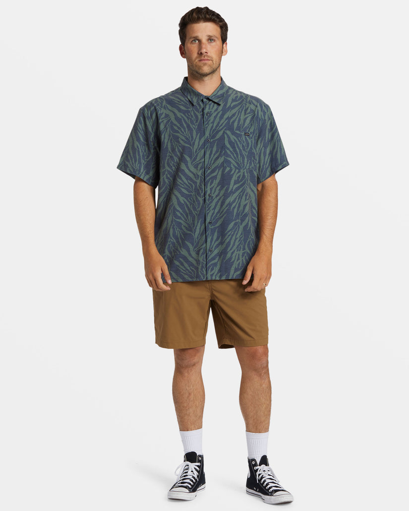 A/Div Surftrek Trail Short Sleeve Shirt - Dusty Navy