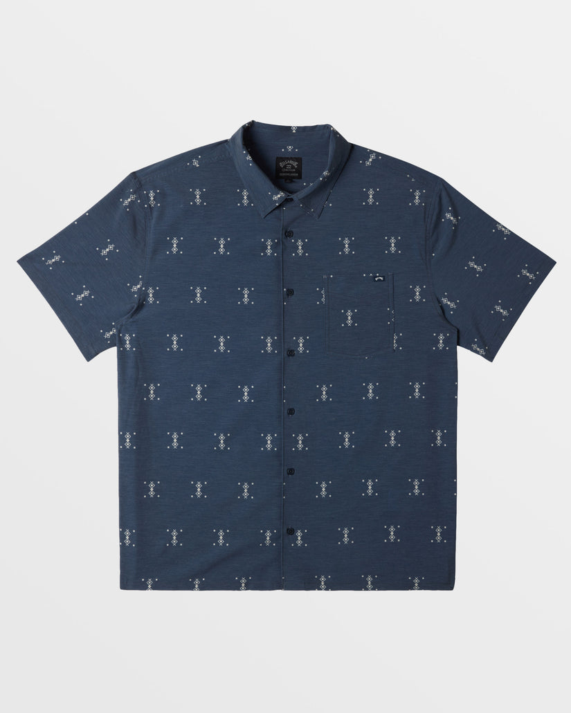 A/Div Surftrek Trail Short Sleeve Shirt - Navy Heather