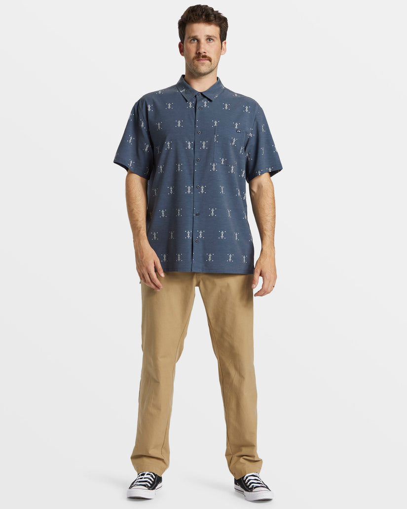 A/Div Surftrek Trail Short Sleeve Shirt - Navy Heather