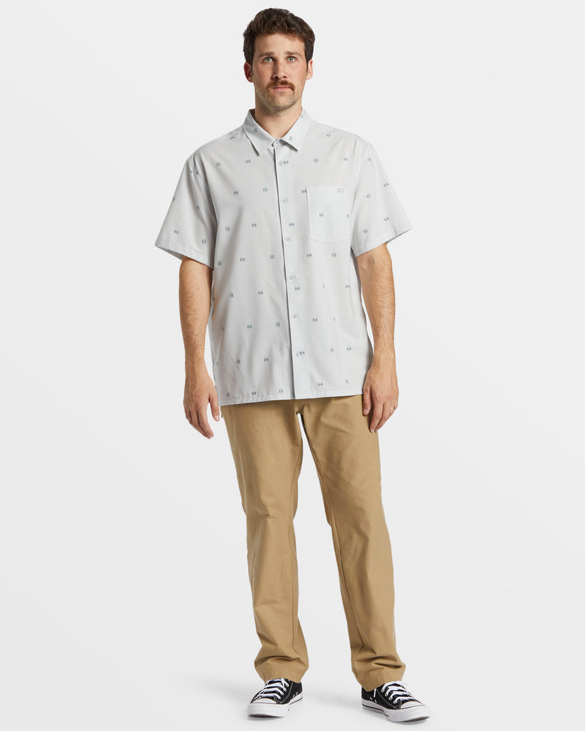 A/Div Surftrek Trail Short Sleeve Shirt - Silver