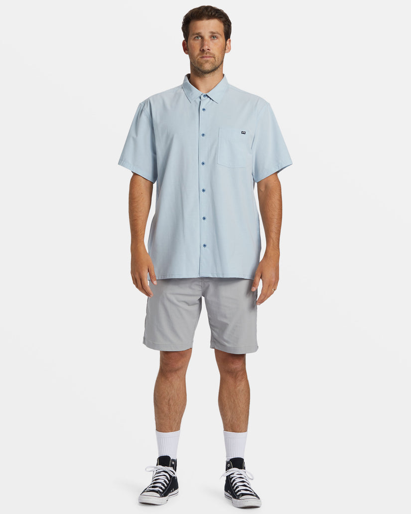 A/Div Surftrek Trail Short Sleeve Shirt - Smoke Blue