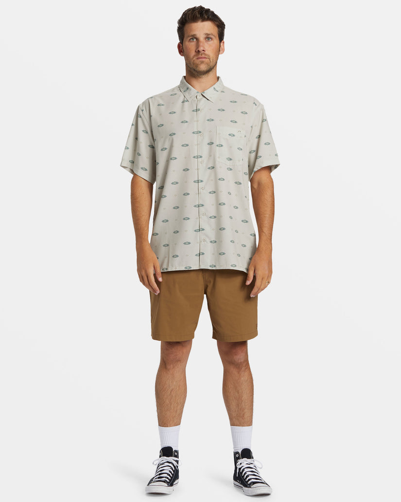 A/Div Surftrek Trail Short Sleeve Shirt - Stone