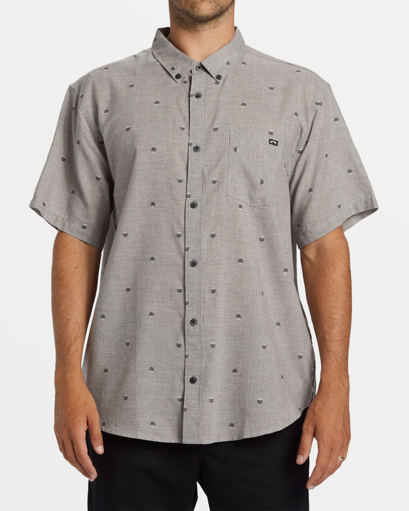 All Day Jacquard Short Sleeve Shirt - Alloy