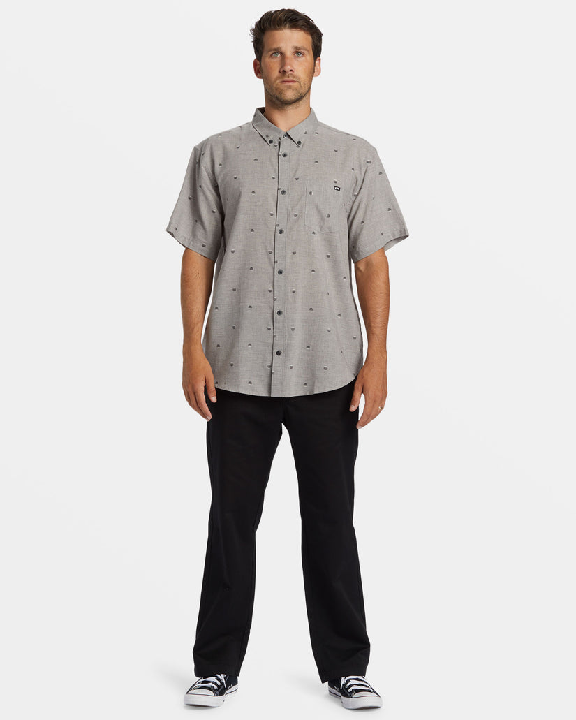 All Day Jacquard Short Sleeve Shirt - Alloy