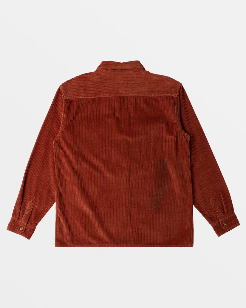 Bong Days Long Sleeve Cord Shirt - Rust