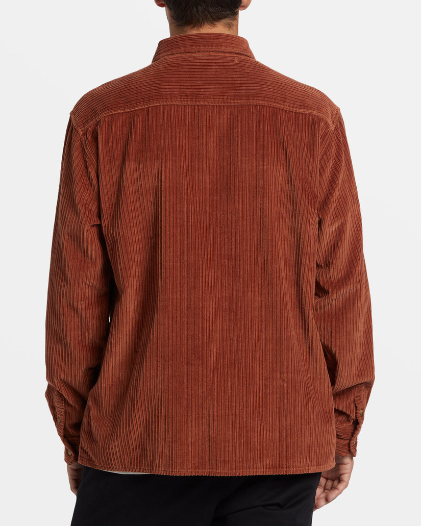 Bong Days Long Sleeve Cord Shirt - Rust